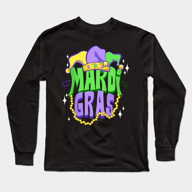 mardigras new orleans Long Sleeve T-Shirt by the house of parodies